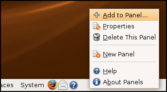 Add to panel