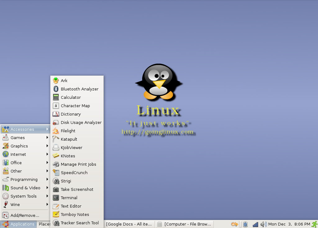 The completed Gnome makeover