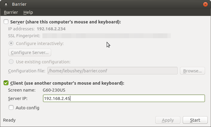 QuickSynergy on Fedora